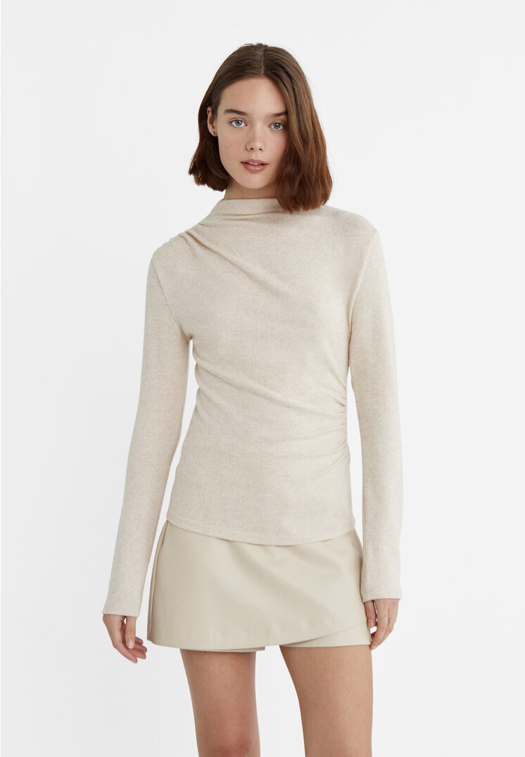 

Stradivarius Weiches Shirt Steingrau L