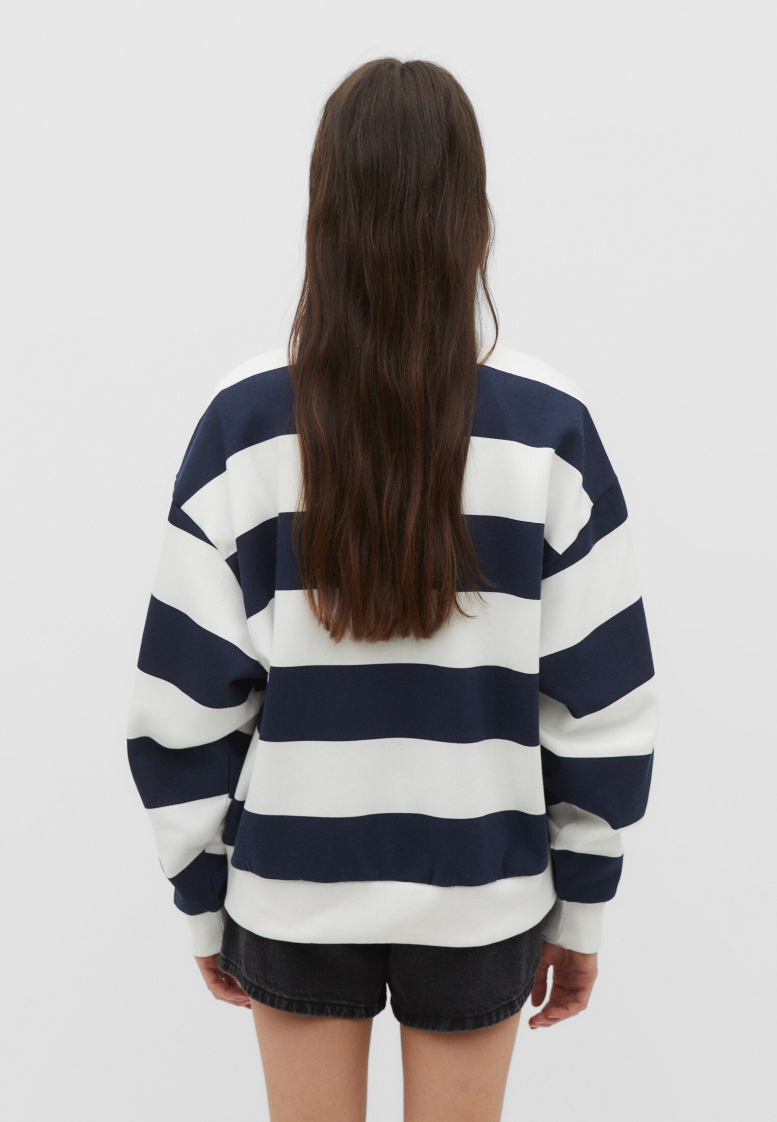 Sweatshirt with stripes on on sale sleeves