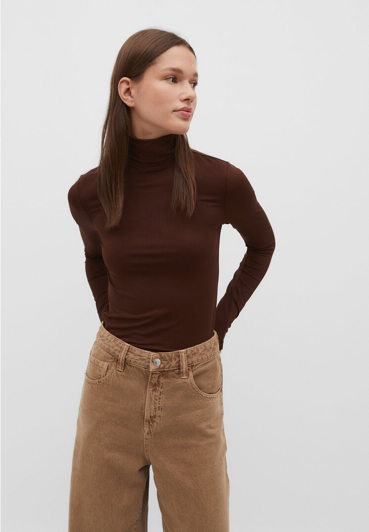 

Stradivarius Shirt aus Polyamid Braun L