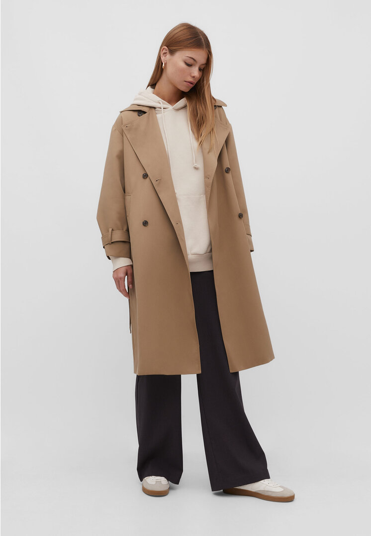 

Stradivarius Bluza oversize z efektem sprania Szary S