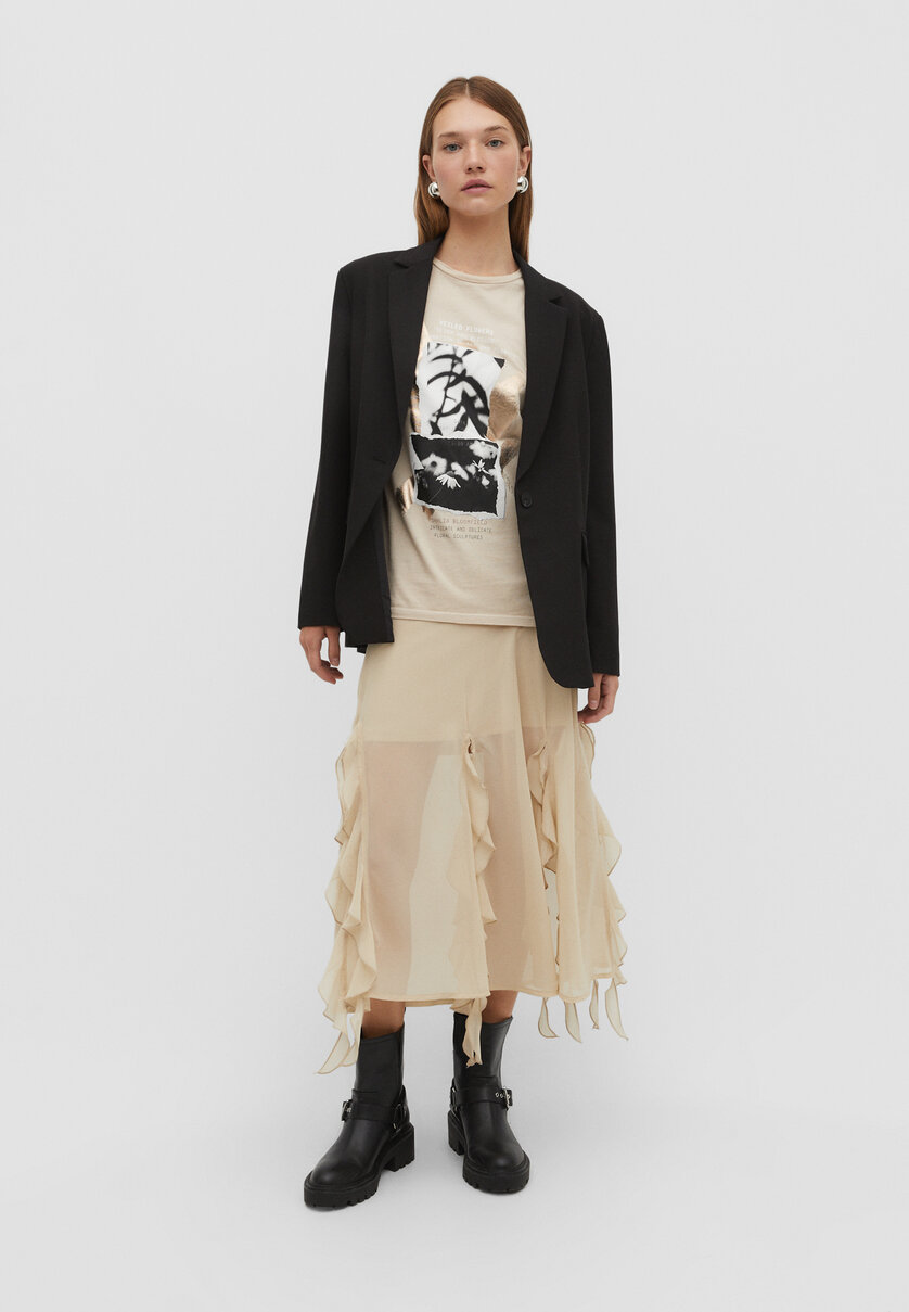 Camiseta foil efecto lavado