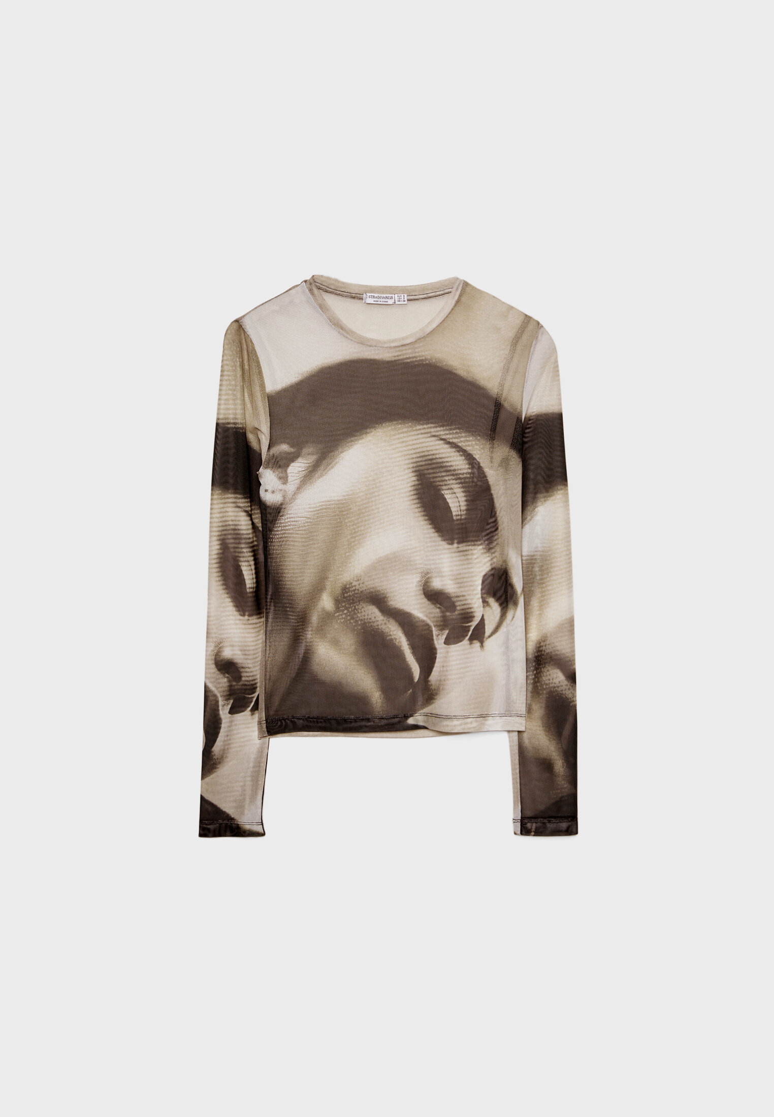 Tulle face T shirt Women s fashion Stradivarius United States