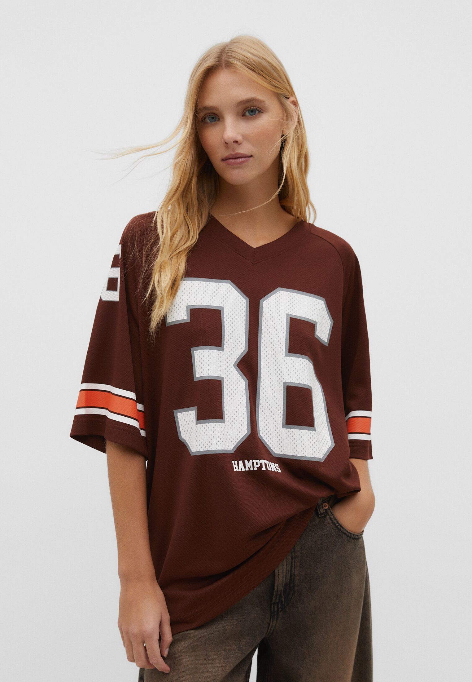 Oversize T shirt with number