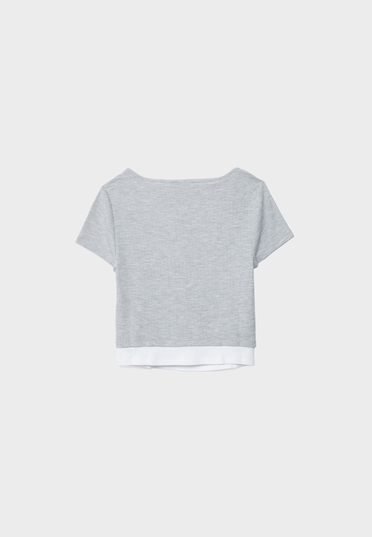 Layered short sleeve T-shirt - Women's fashion | Stradivarius