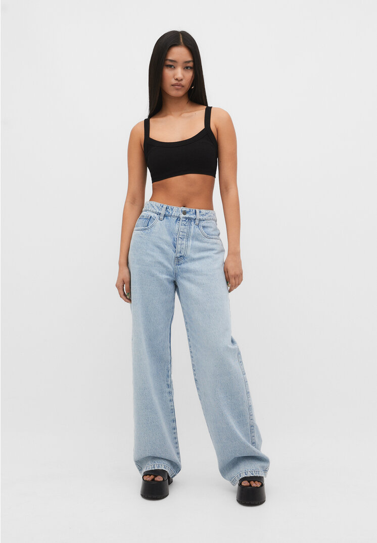 

Stradivarius Nahtlose Bralette Schwarz XS