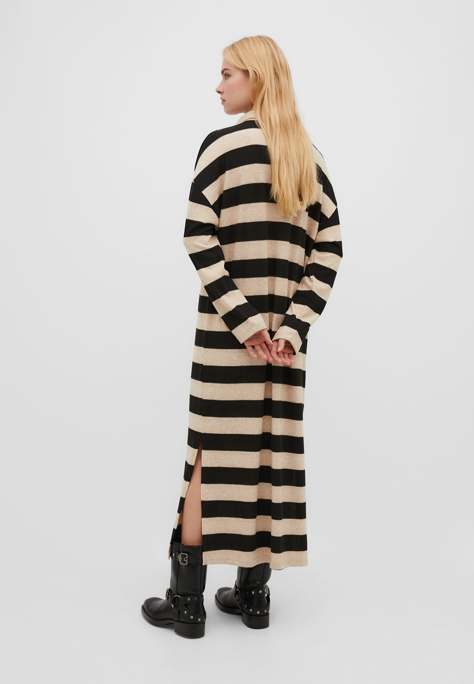 Stradivarius striped dress sale