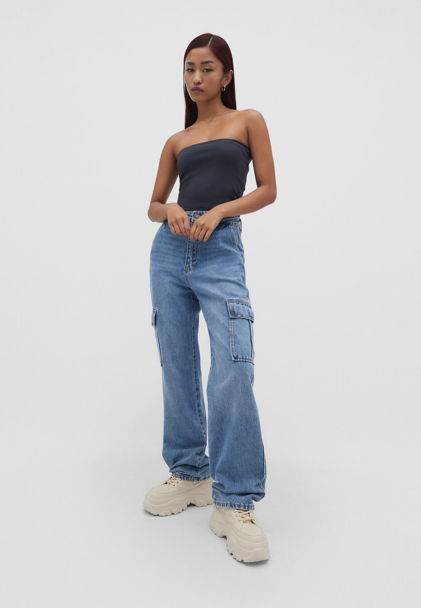 Straight fit cargo jeans