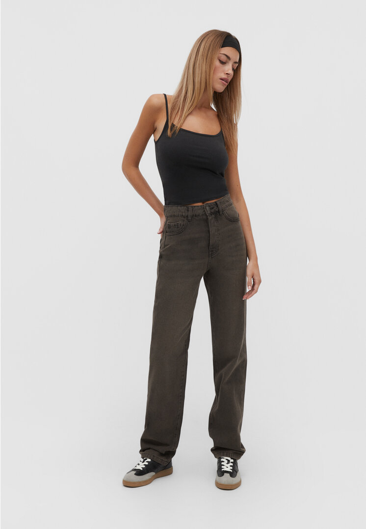 

Stradivarius Straight-Fit-Jeans im Vintagelook Overdyed Denim 34