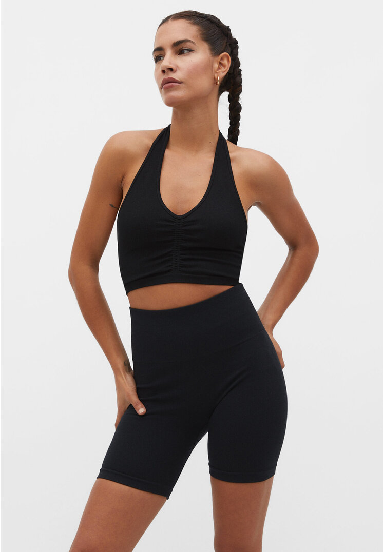 

Stradivarius Nahtlose Radlerhose Schwarz M