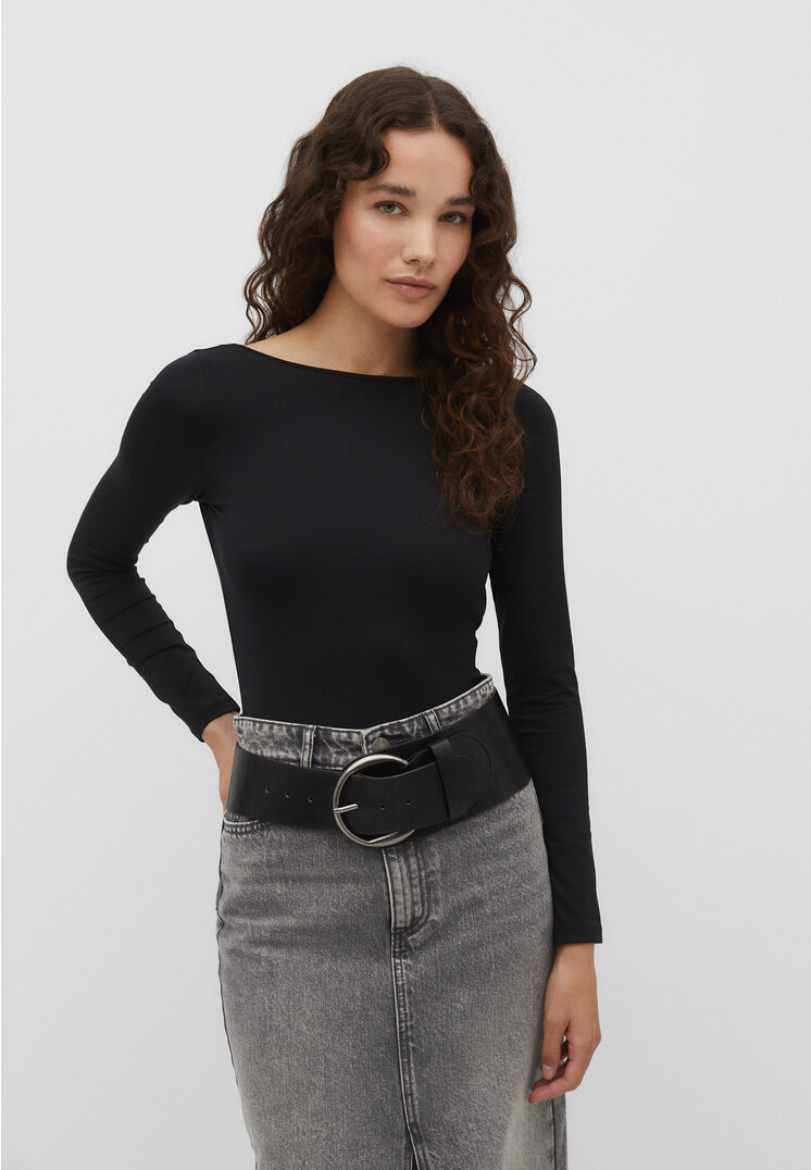 

Stradivarius Body mit freiem Rücken Schwarz XL