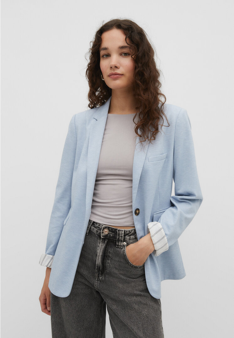 

Stradivarius Strickblazer Himmelblau XS