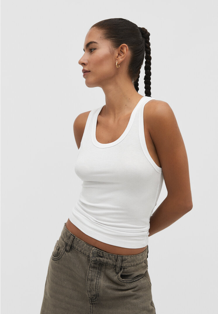 

Stradivarius Shirt mit Racerback Weiß M