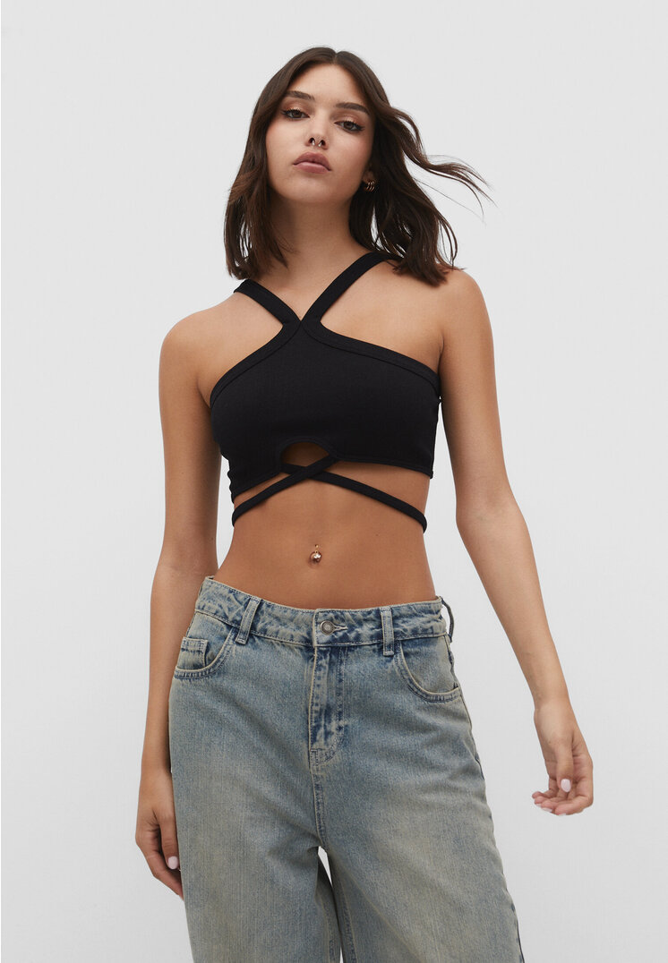 Halter bralette sale top