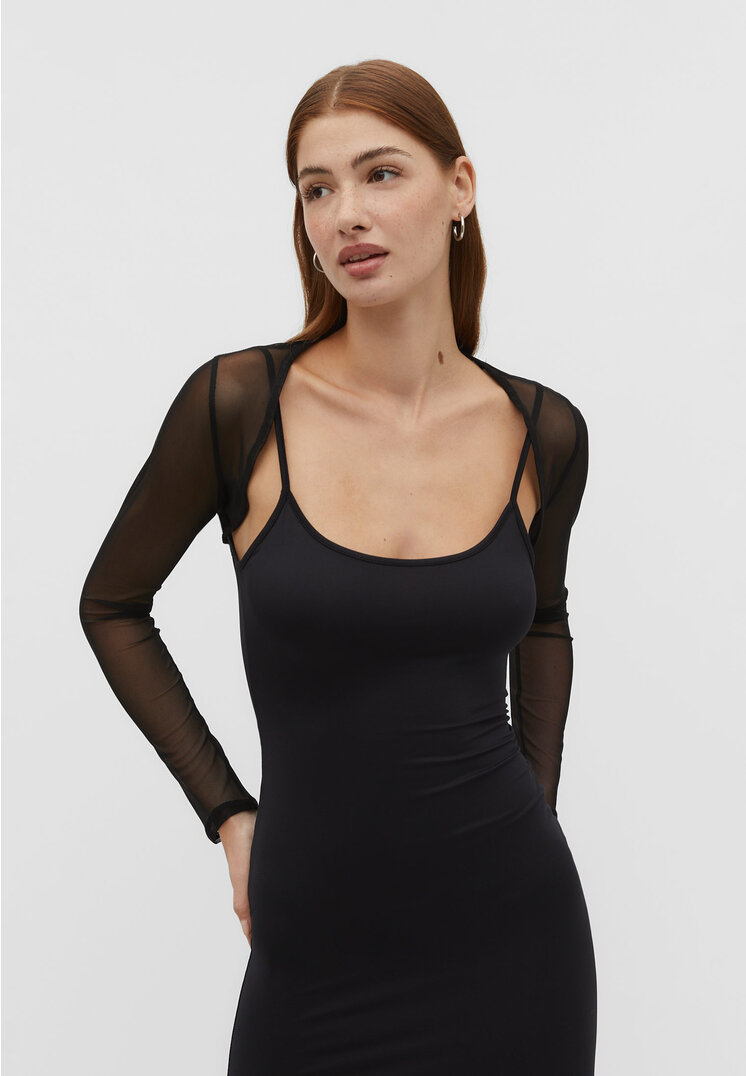 

Stradivarius Bolero aus Tüll Schwarz M