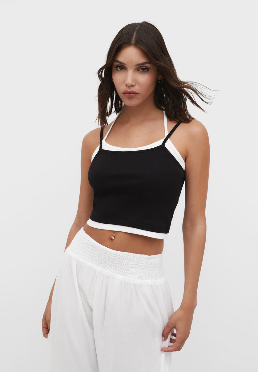 Top with multi-way straps