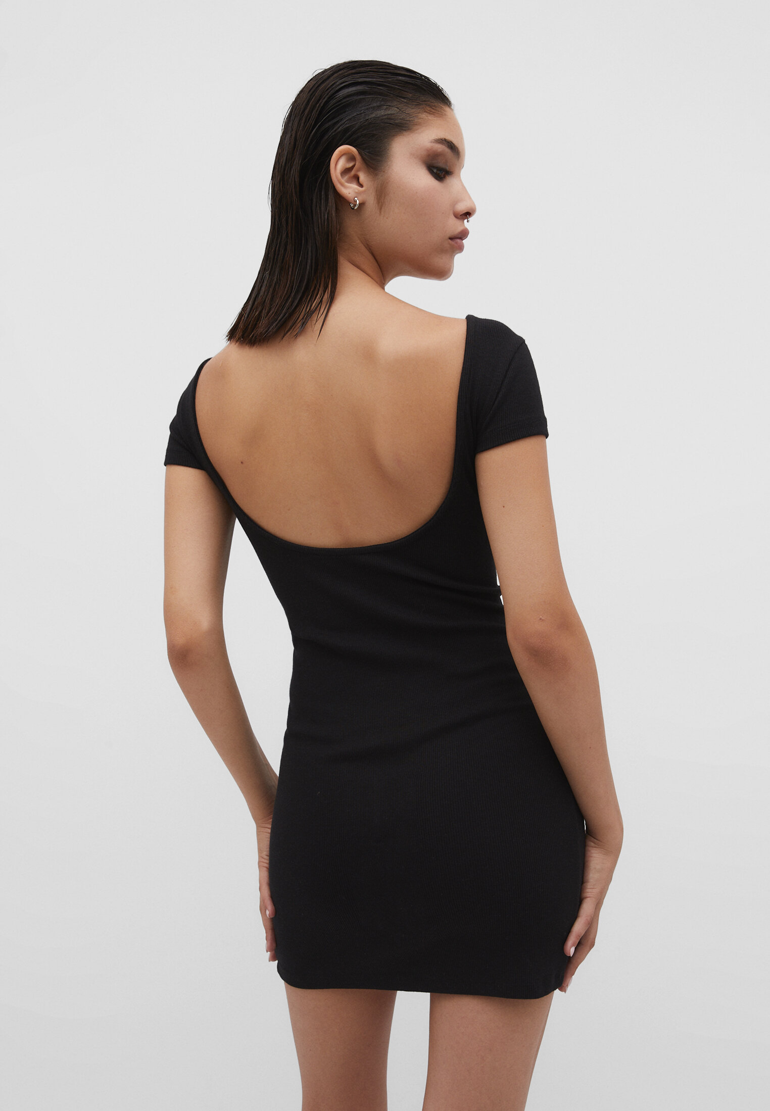 Open back tight dress sale