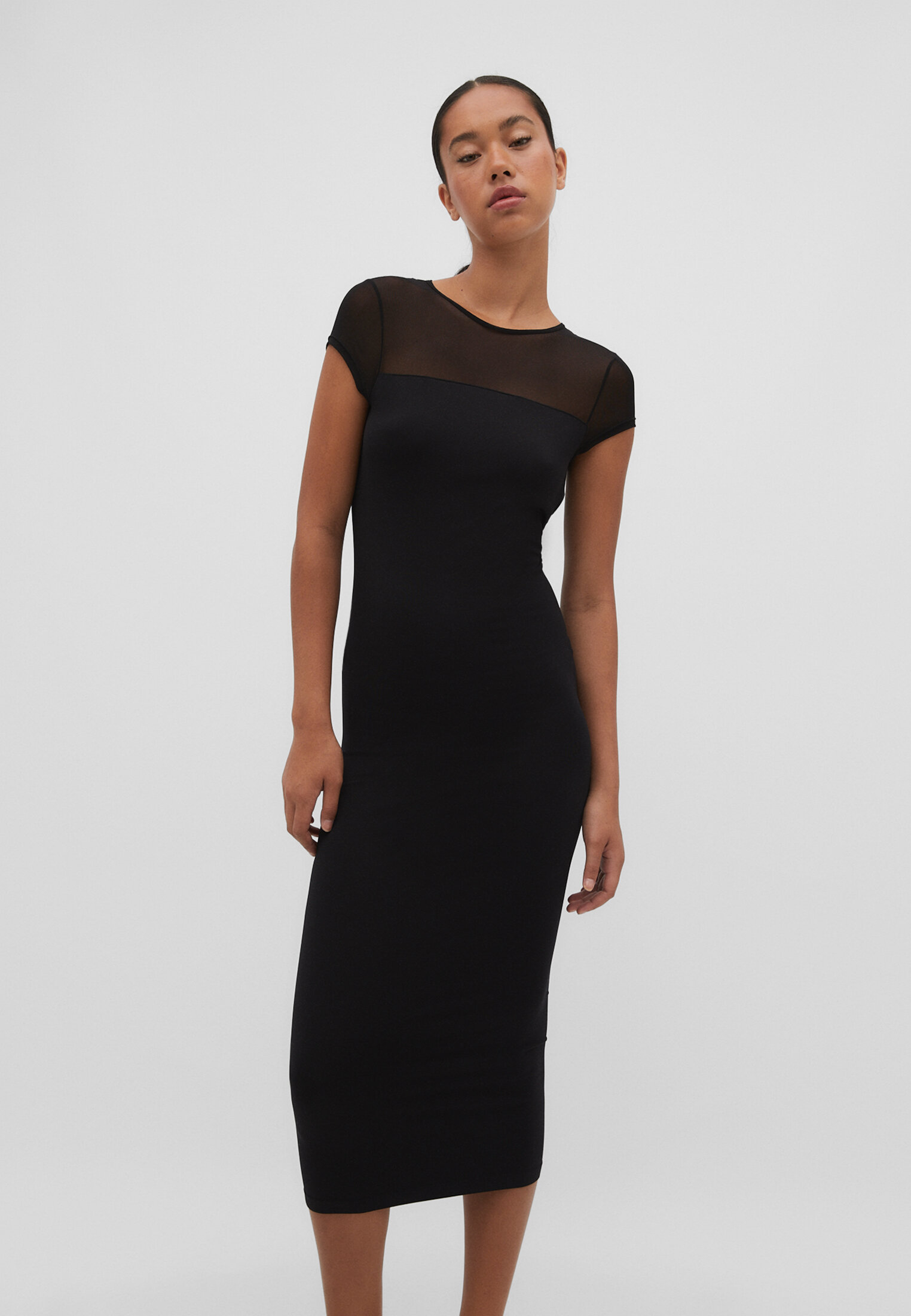 Vestido tul stradivarius hot sale