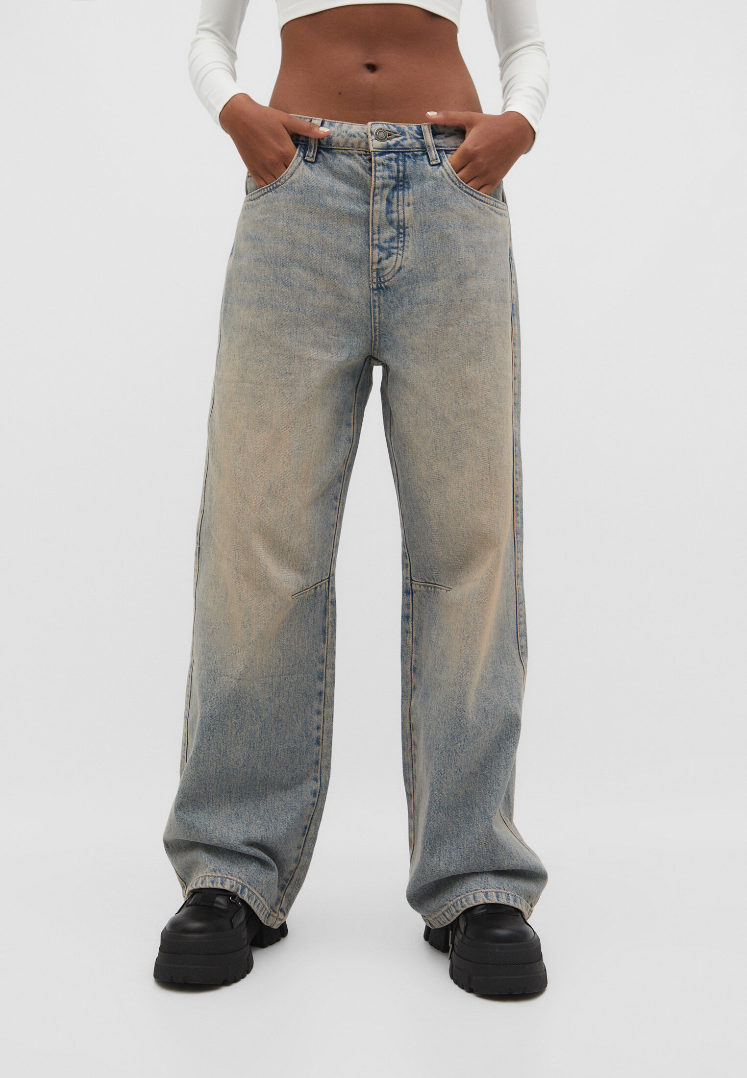 Adjustable baggy jeans