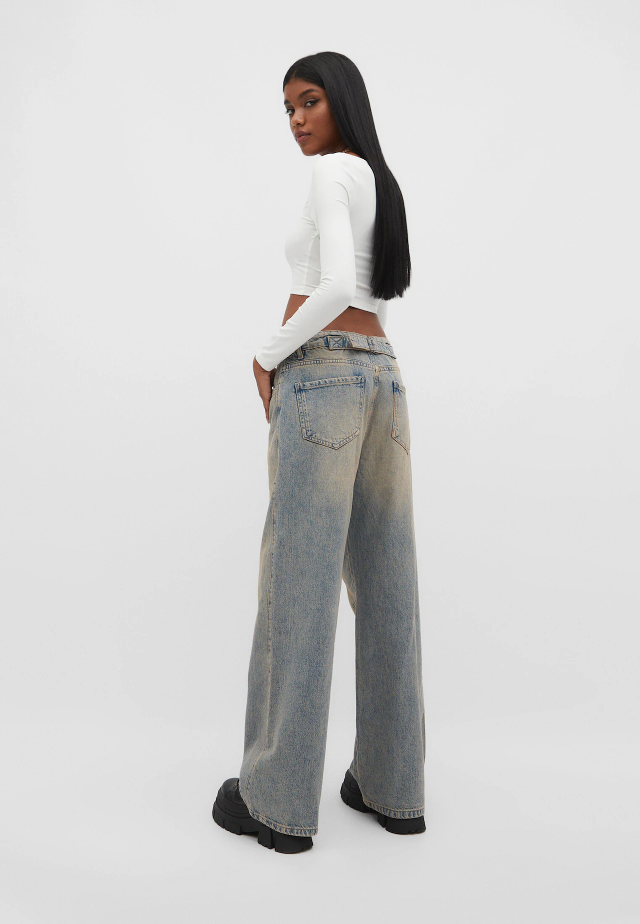 Jeans baggy regolabili - Moda da donna