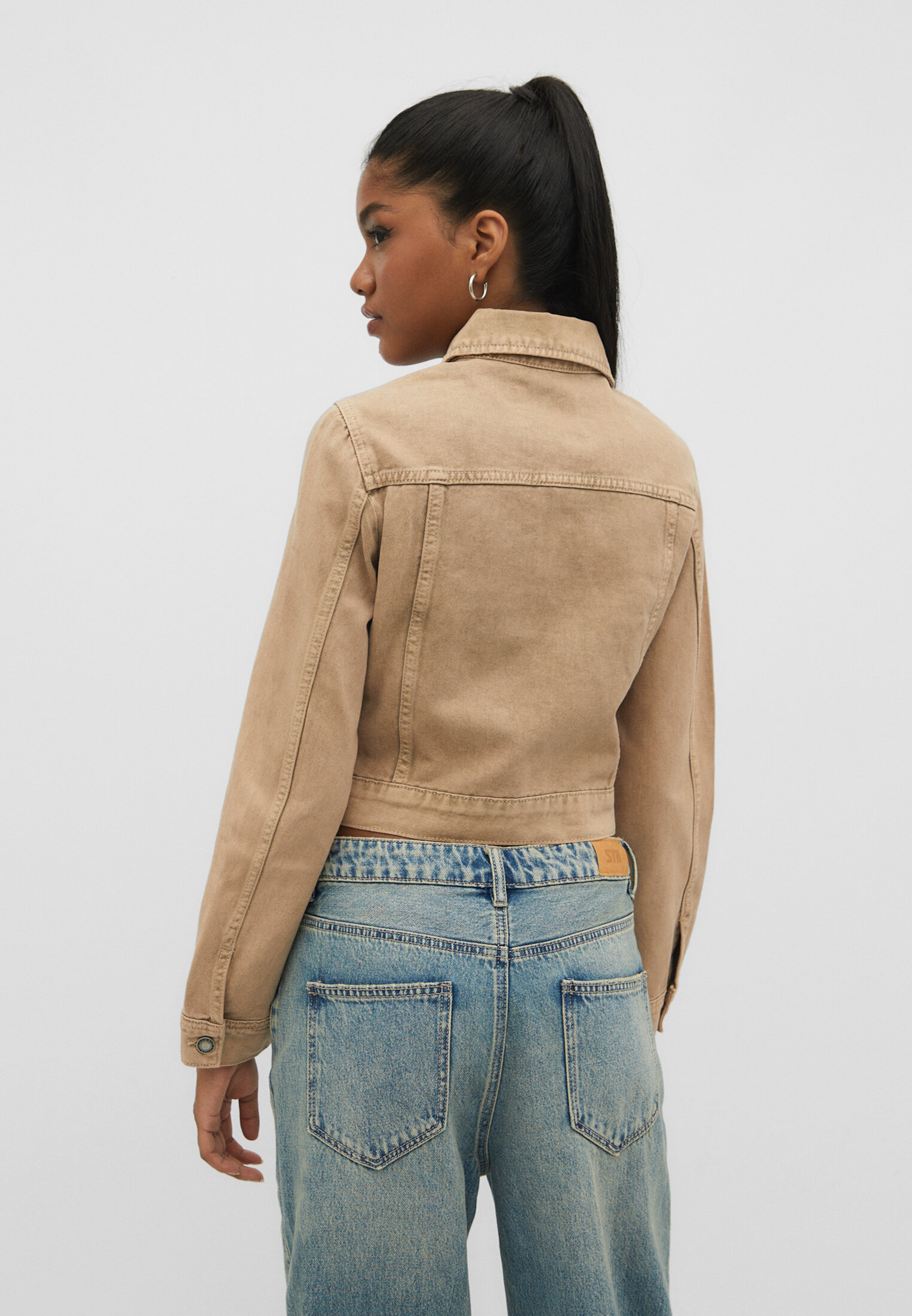 Faded twill jacket - Women's fashion | Stradivarius United States