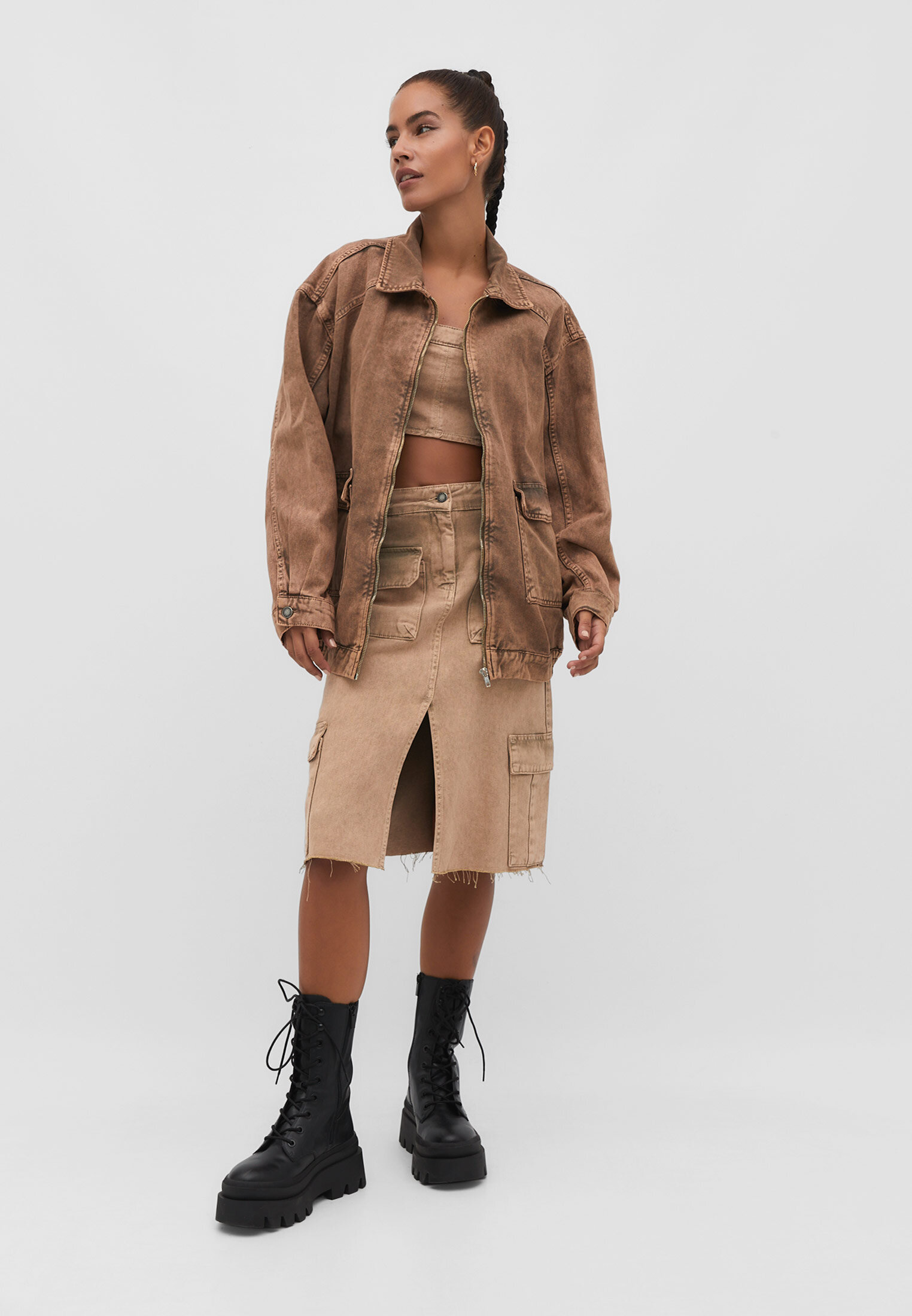 Oversized tan clearance jacket