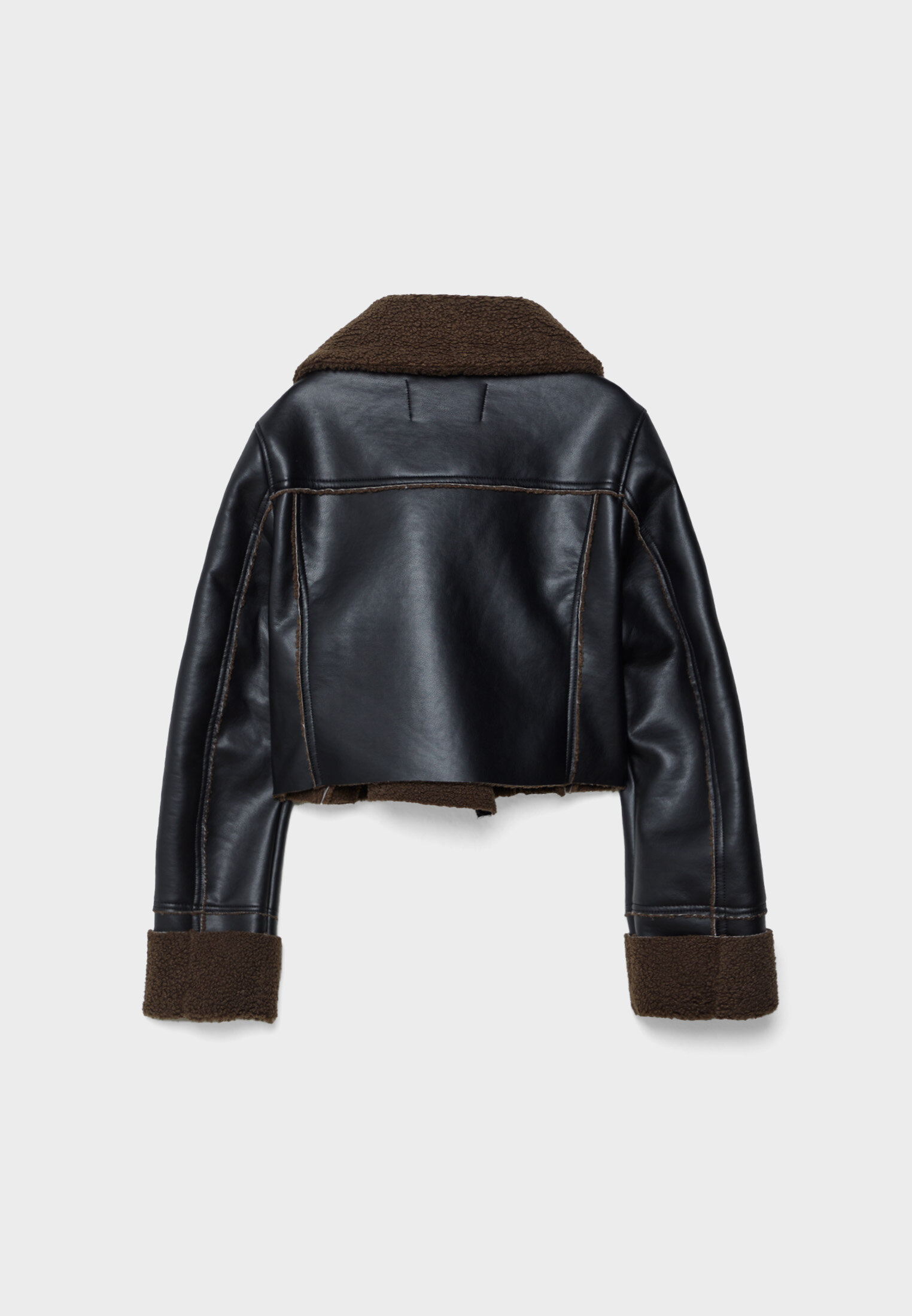 Double-faced faux leather jacket - Women's fashion | Stradivarius