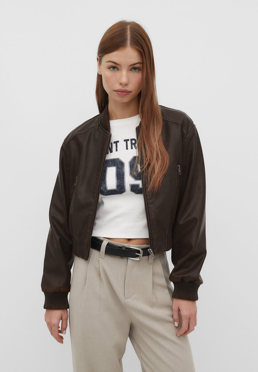 Bomber discount stradivarius femme