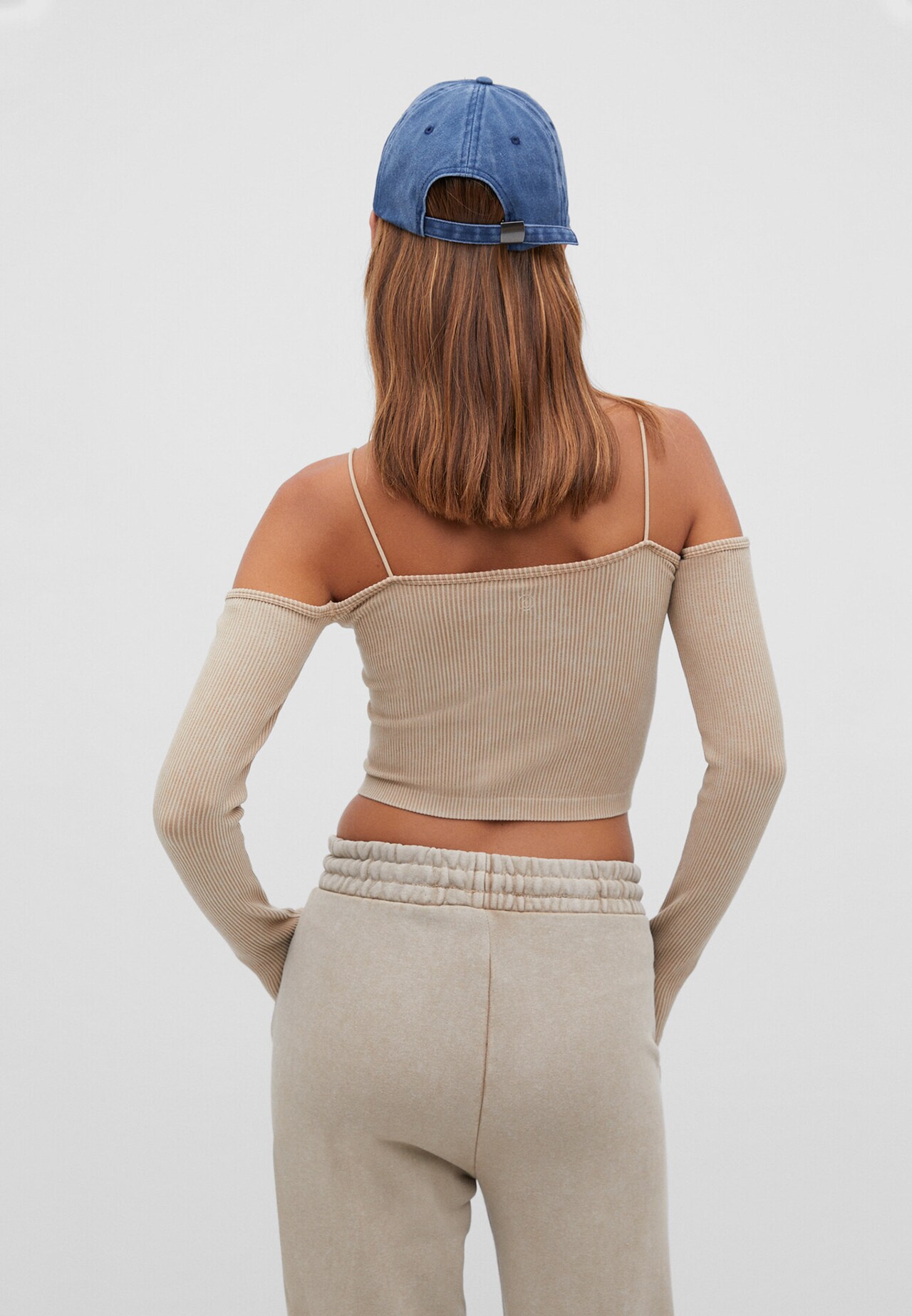 Seamless top with straps - Women's fashion
