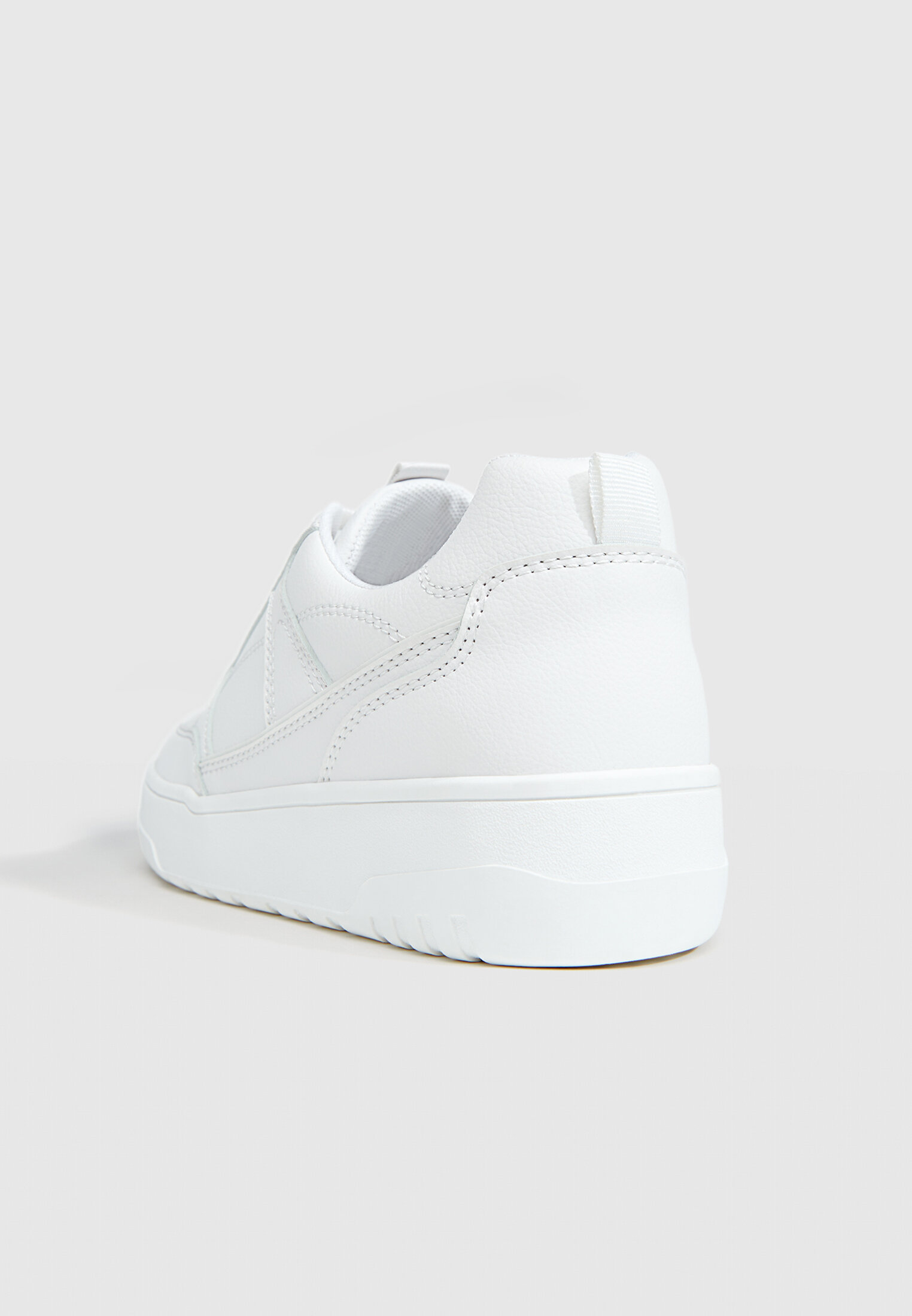 Stradivarius white platform sneakers cheap