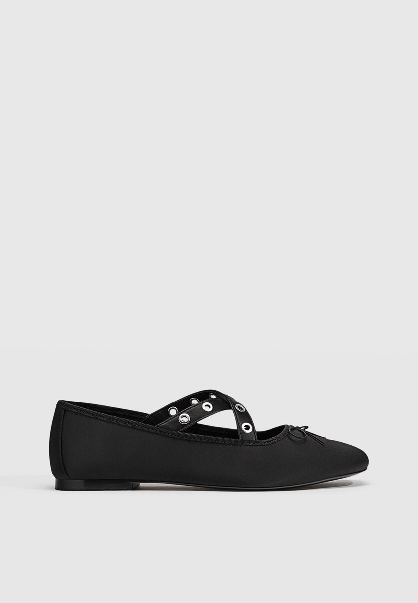 Flat top shoes stradivarius