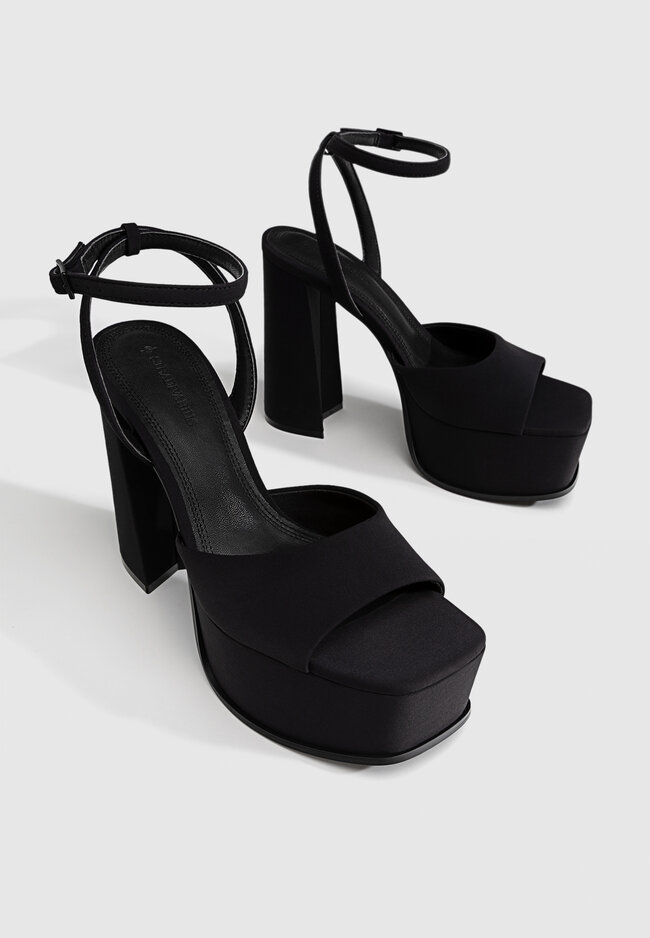 High-heel sandals with XL platform - Women's fashion
