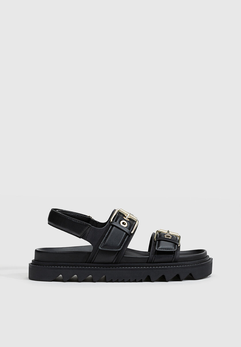 Padded flat sales sandals