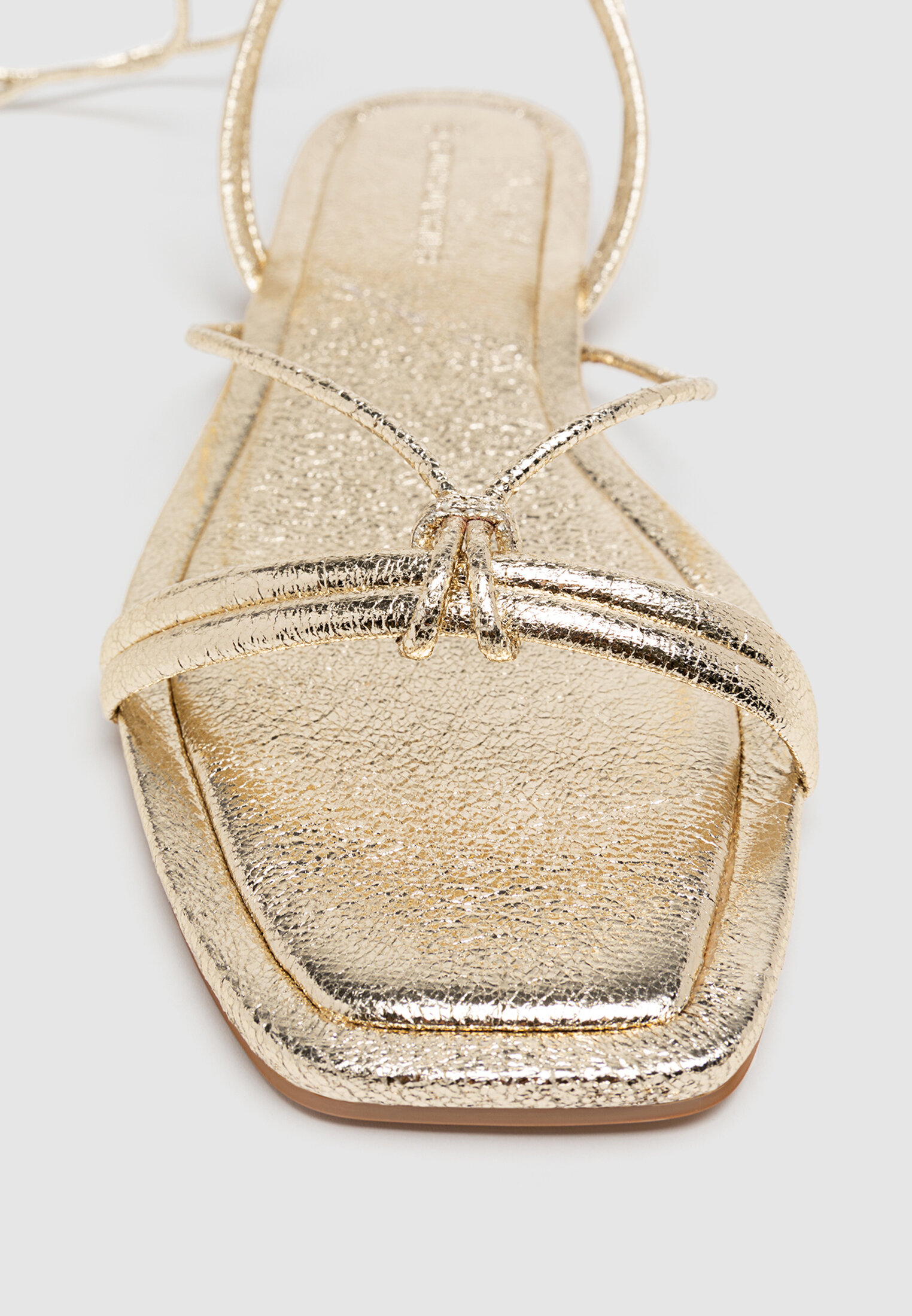 Zara gold hotsell strappy sandals
