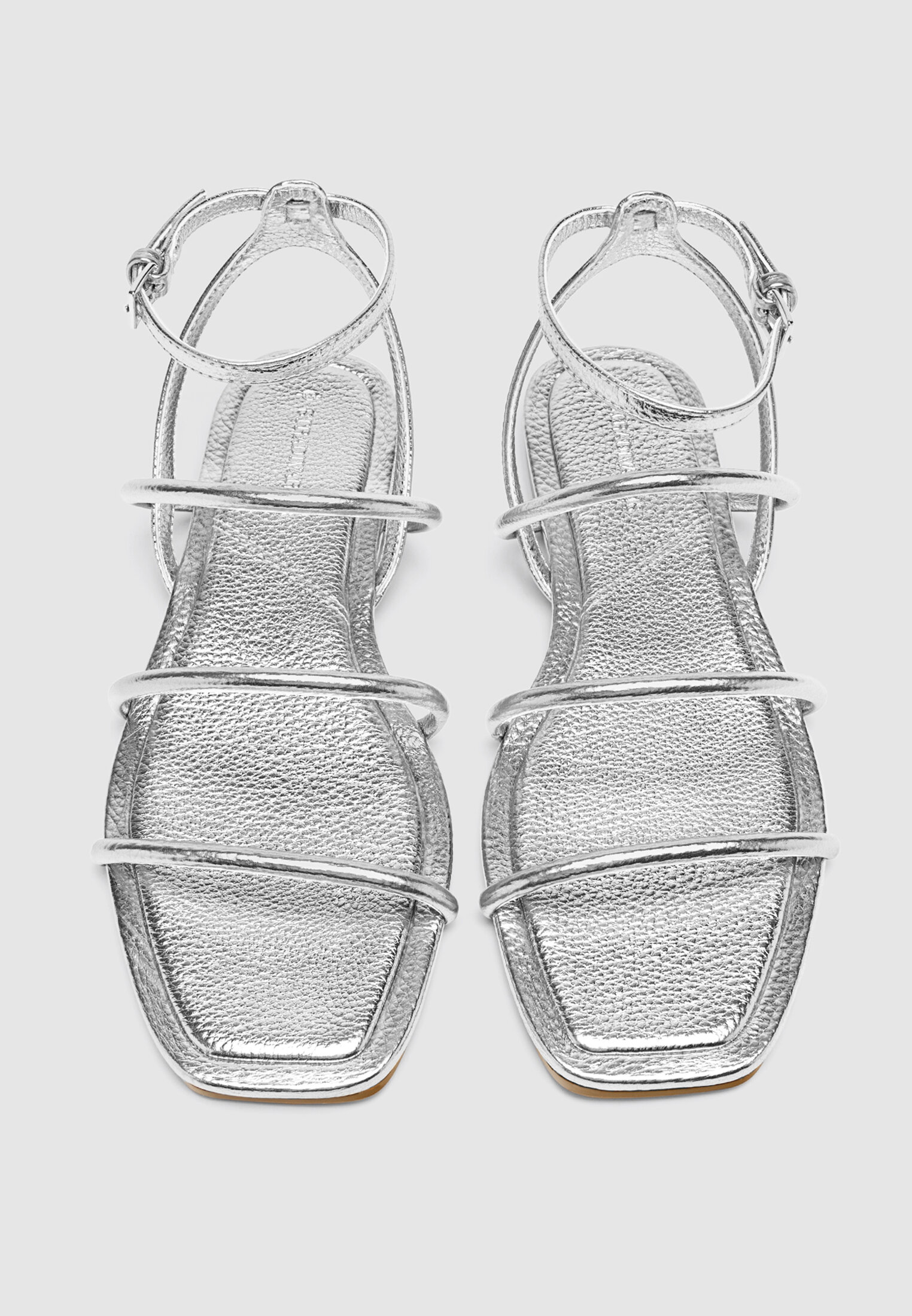 Silver strappy store sandals
