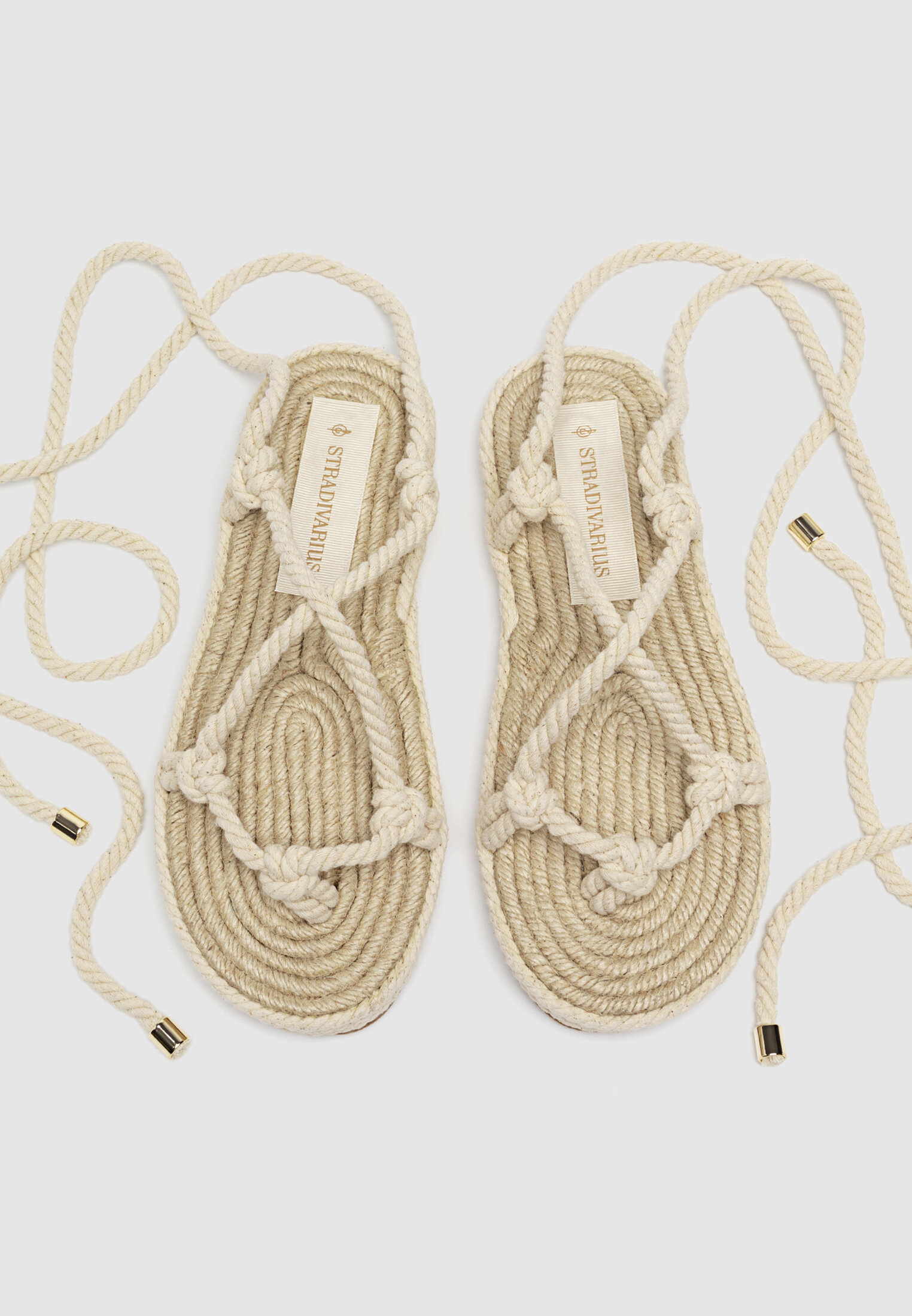 Strappy rope sandals shop