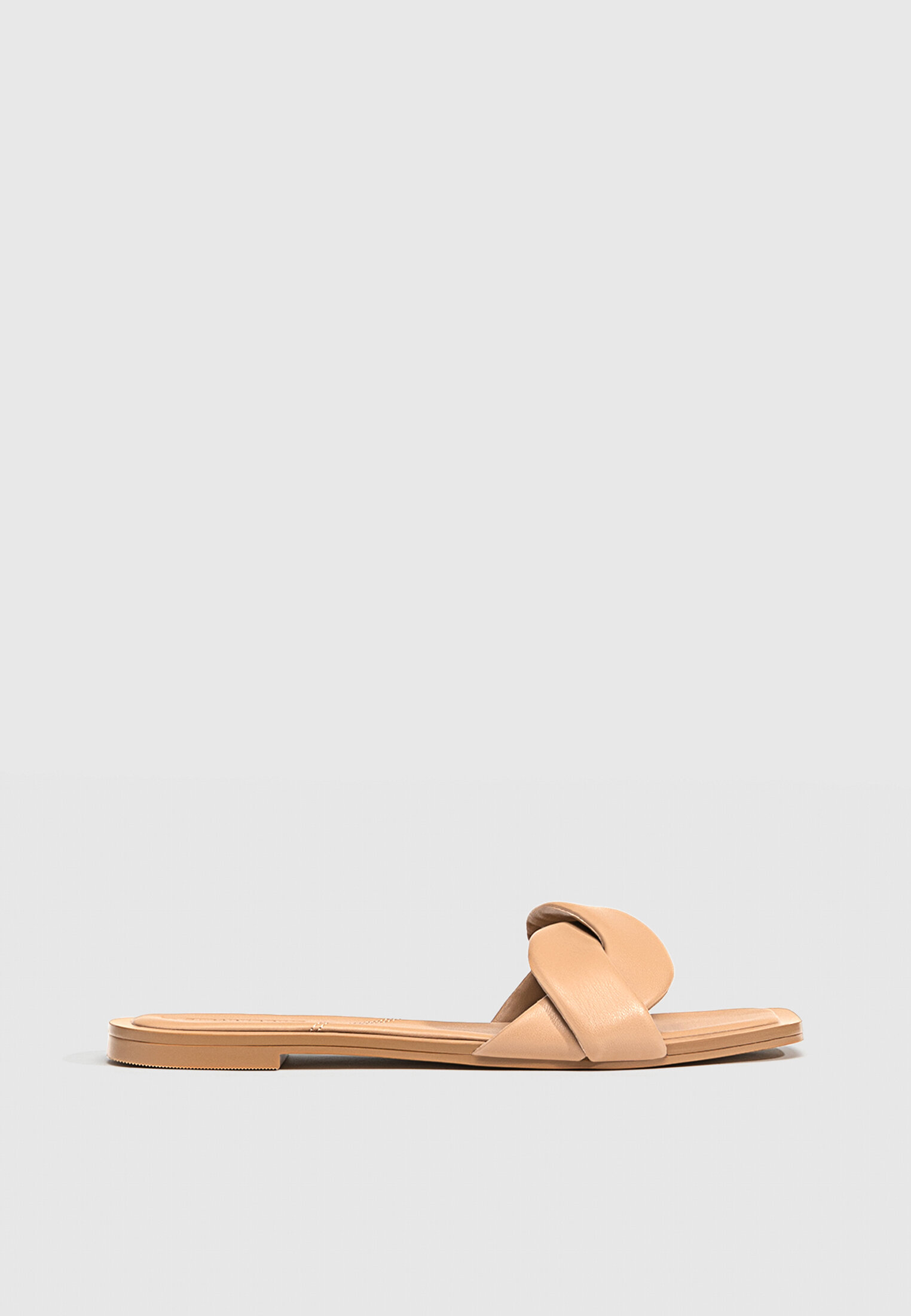 Tan woven sandals flat online