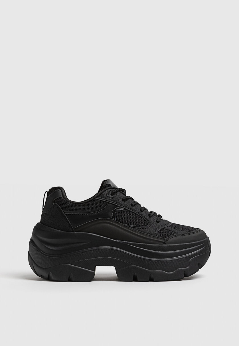 Stradivarius chunky sole sneaker top