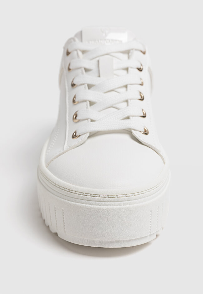 Stradivarius white platform sneakers sales