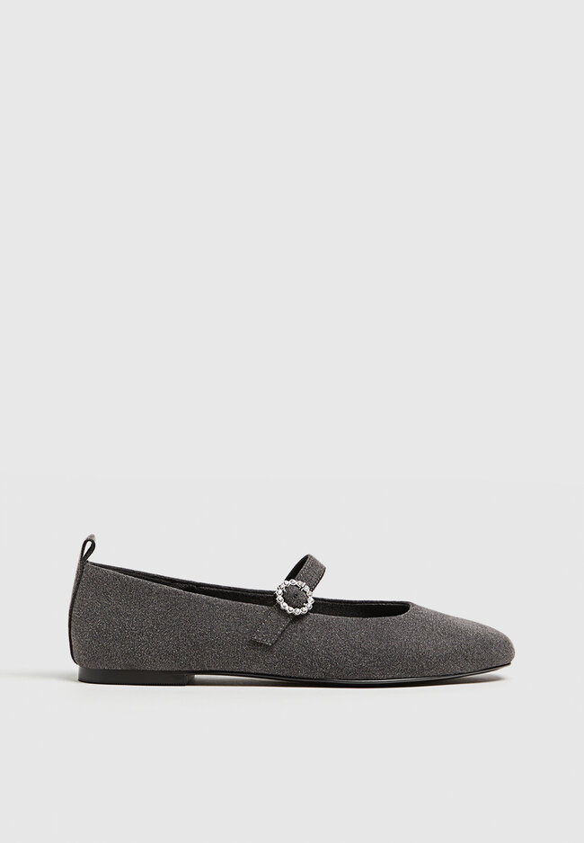 Denim ballet flats Women s Shoes Stradivarius Viet Nam
