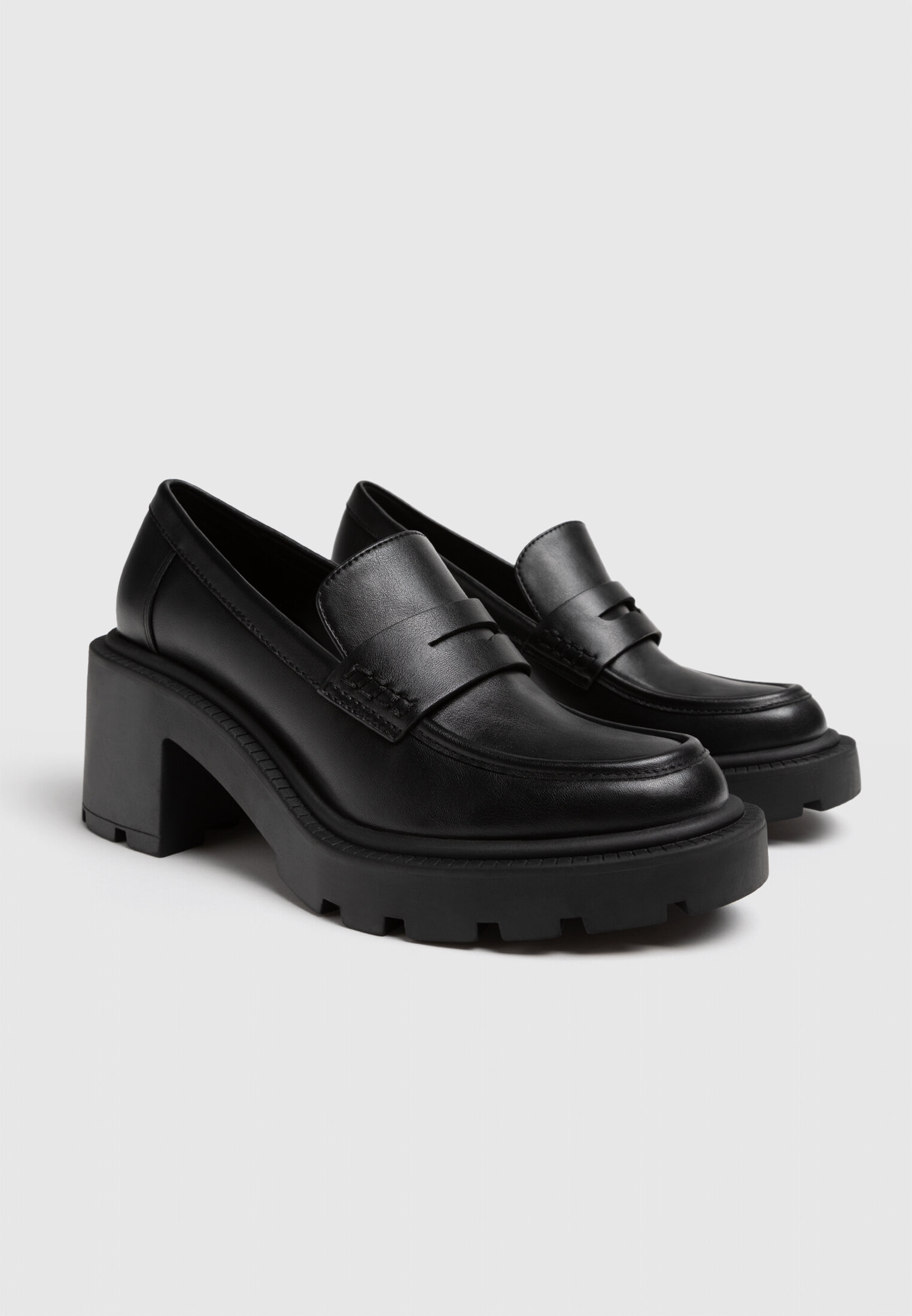 Womens penny deals loafers with heels