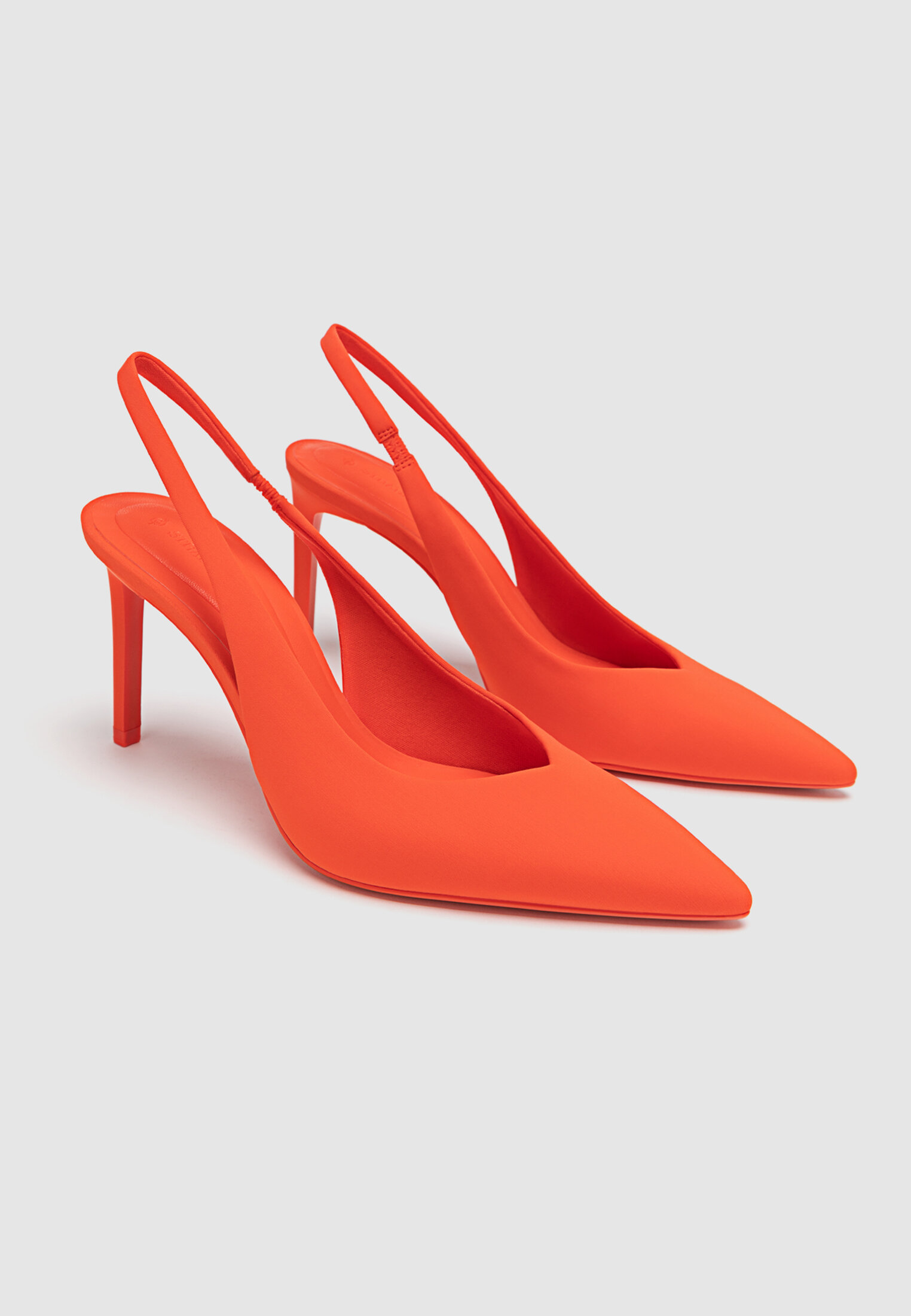 Orange sling back shoes hotsell
