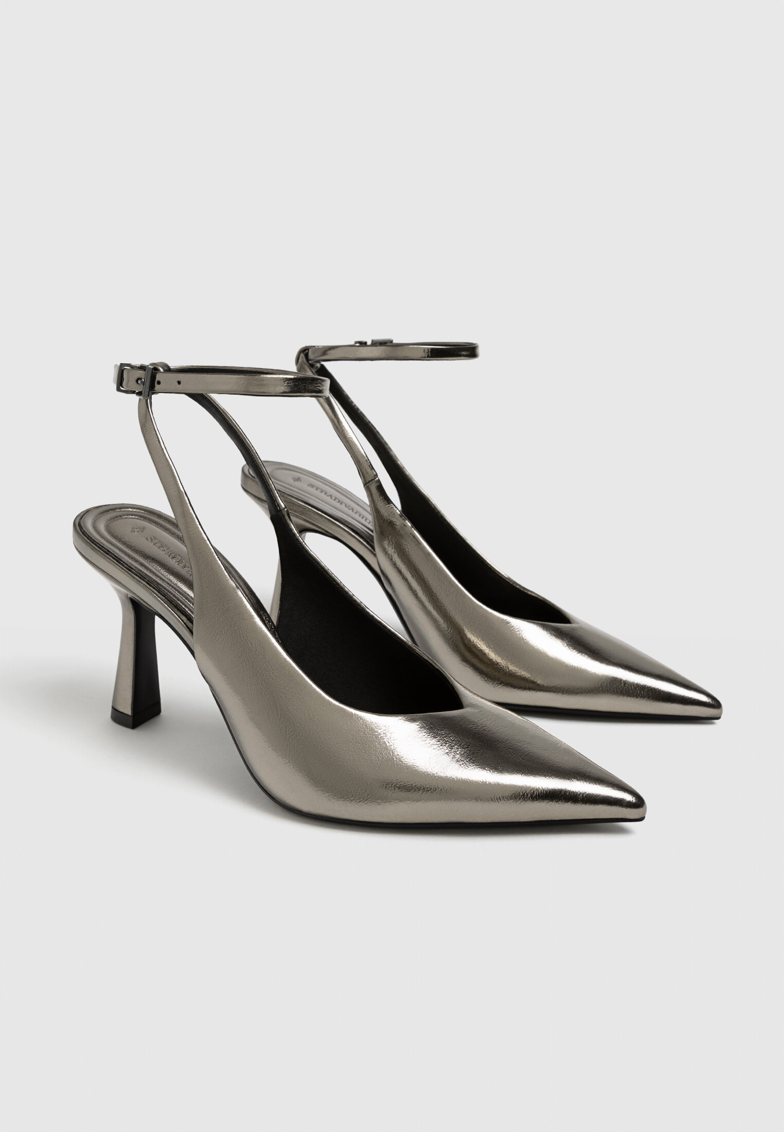 Grey slingbacks sales