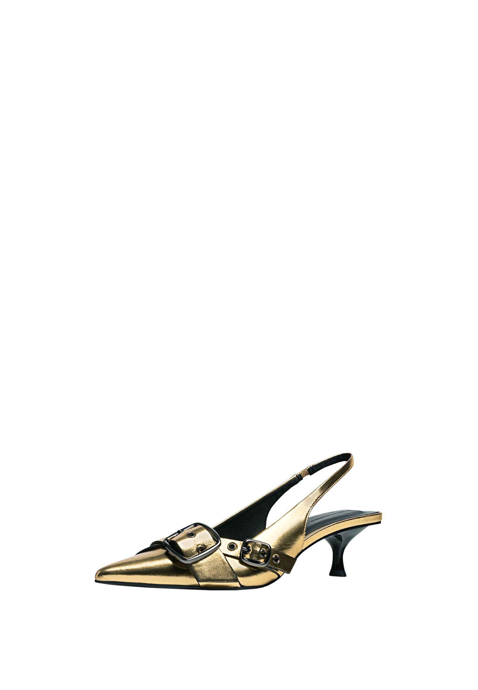 Zapatos dorados stradivarius shop