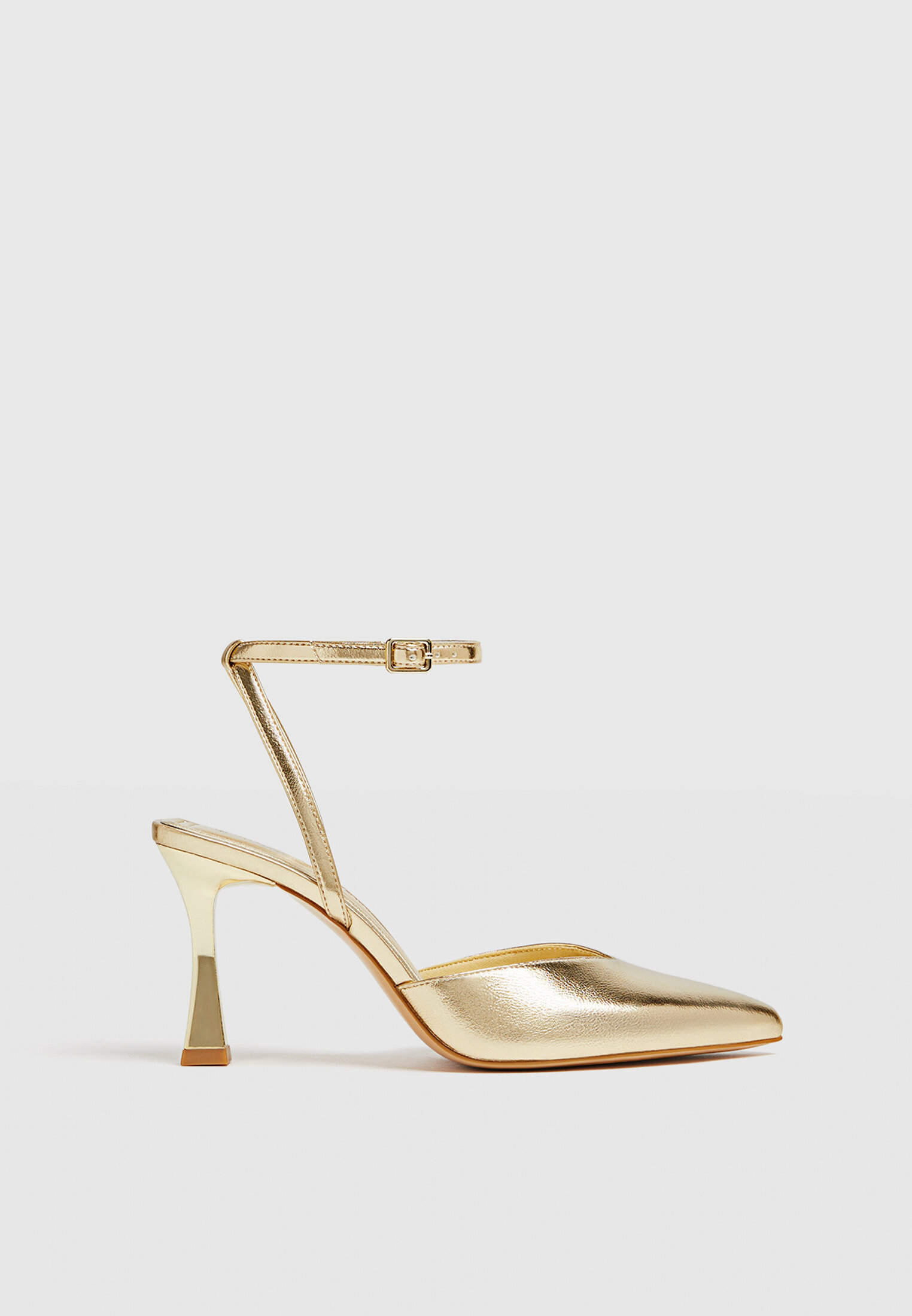Gold high heel shoes sale