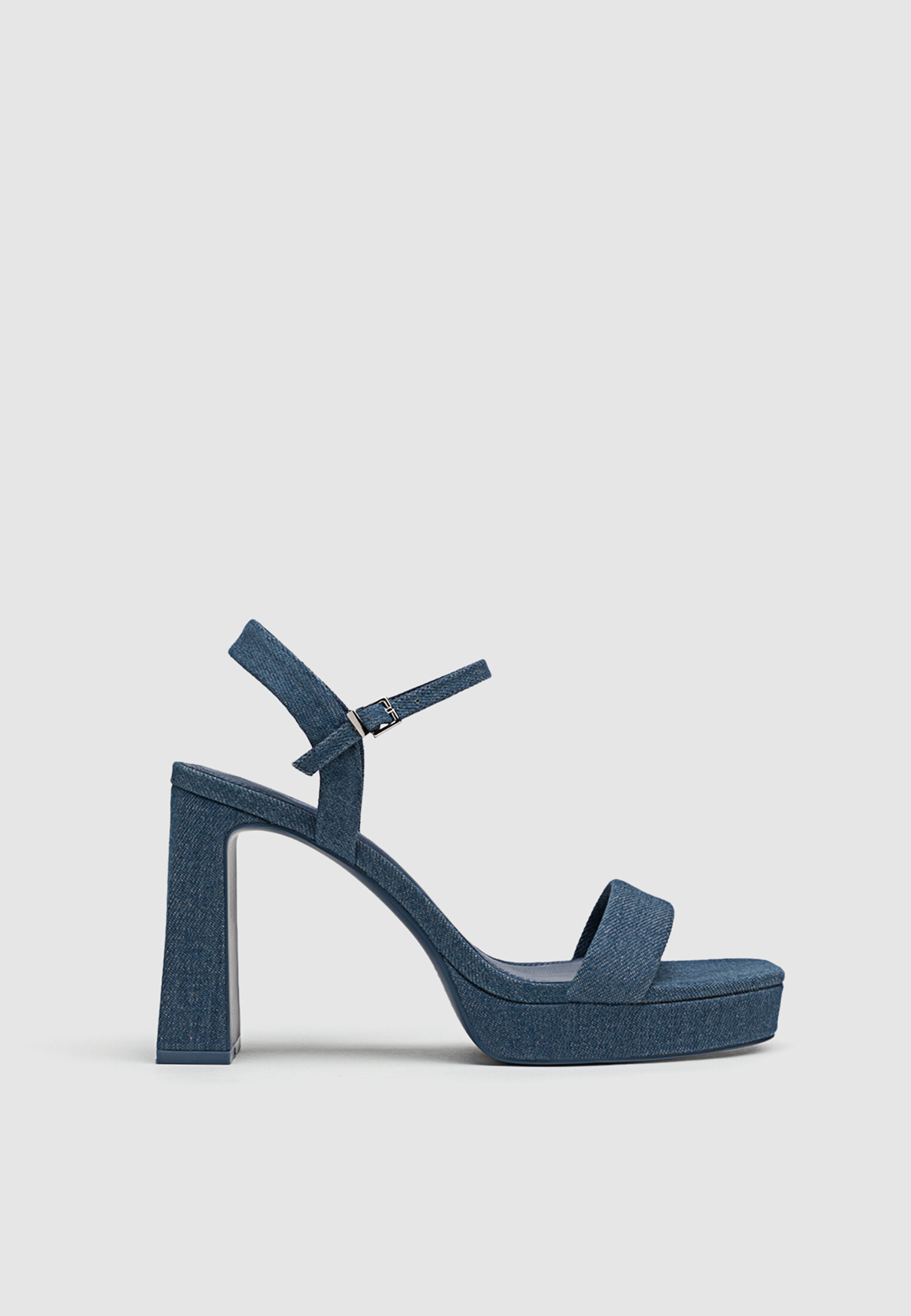 Sandalias plataforma denim