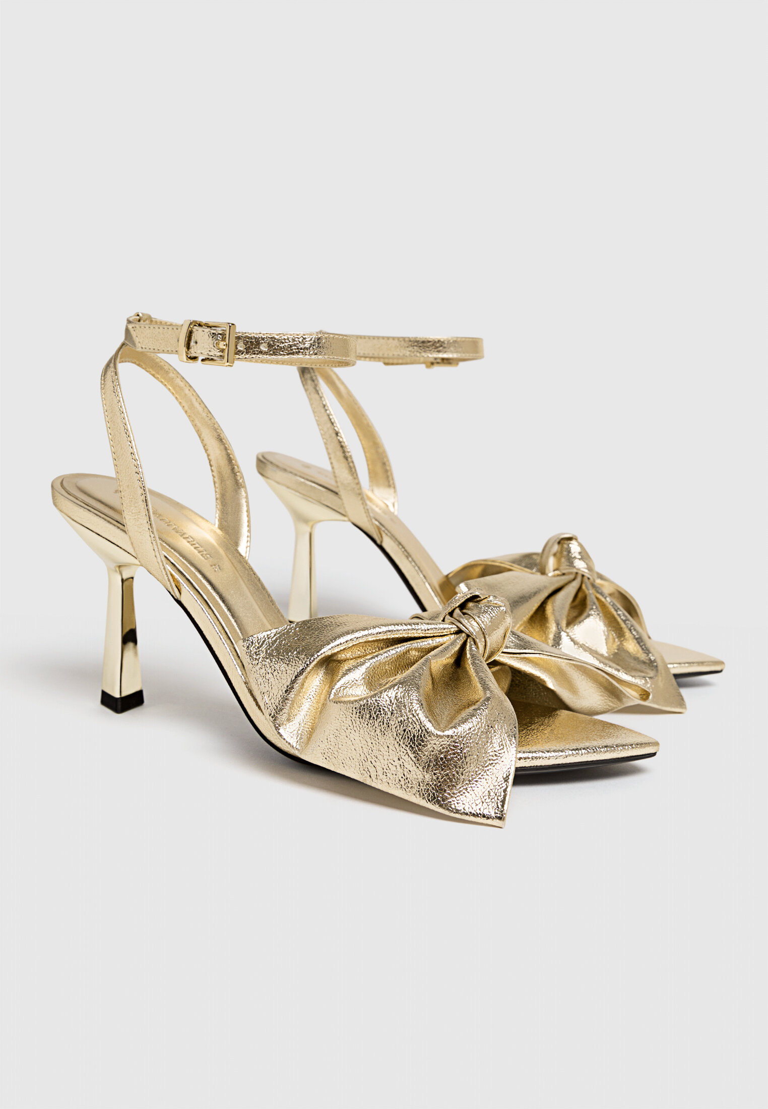 Sandales talon et maxi n ud Mode femme Stradivarius France