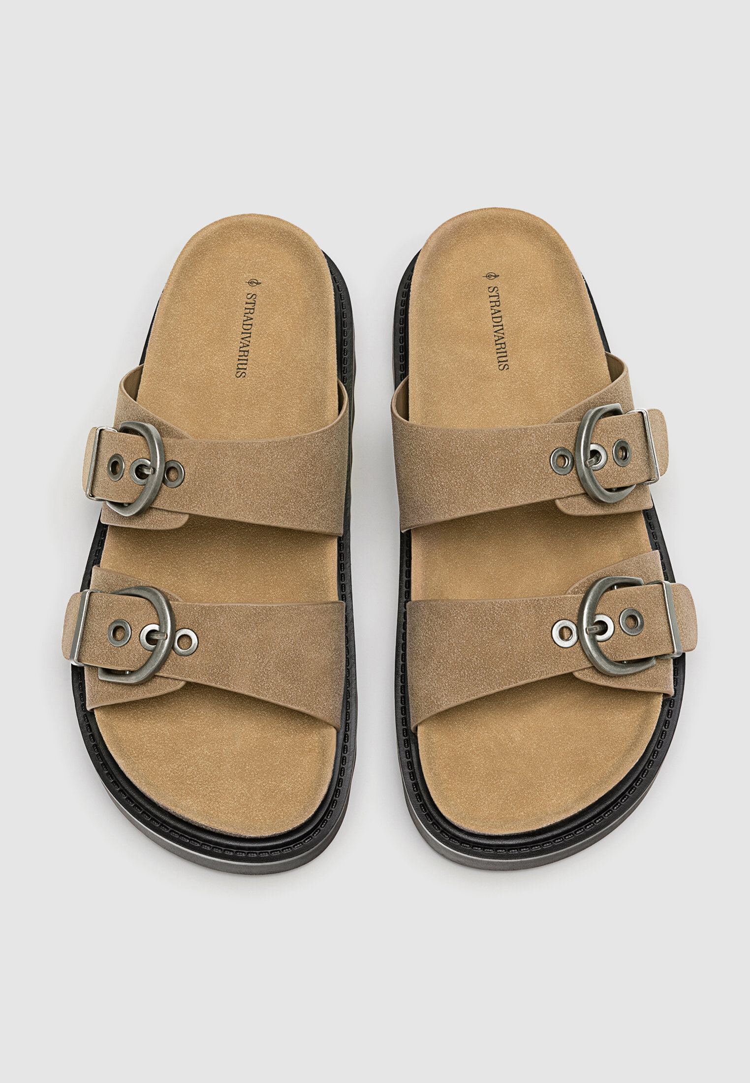 Sandalias discount marrones stradivarius