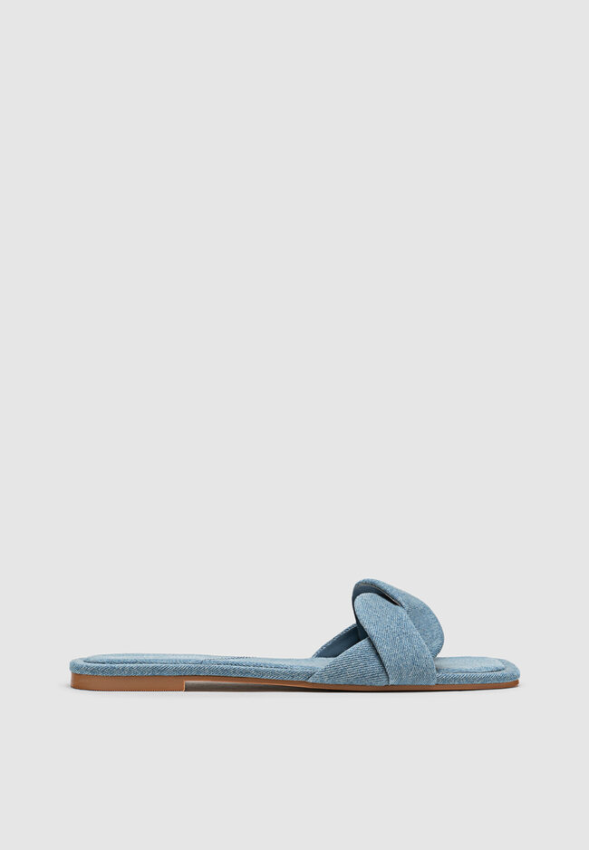 Light sales denim sandals