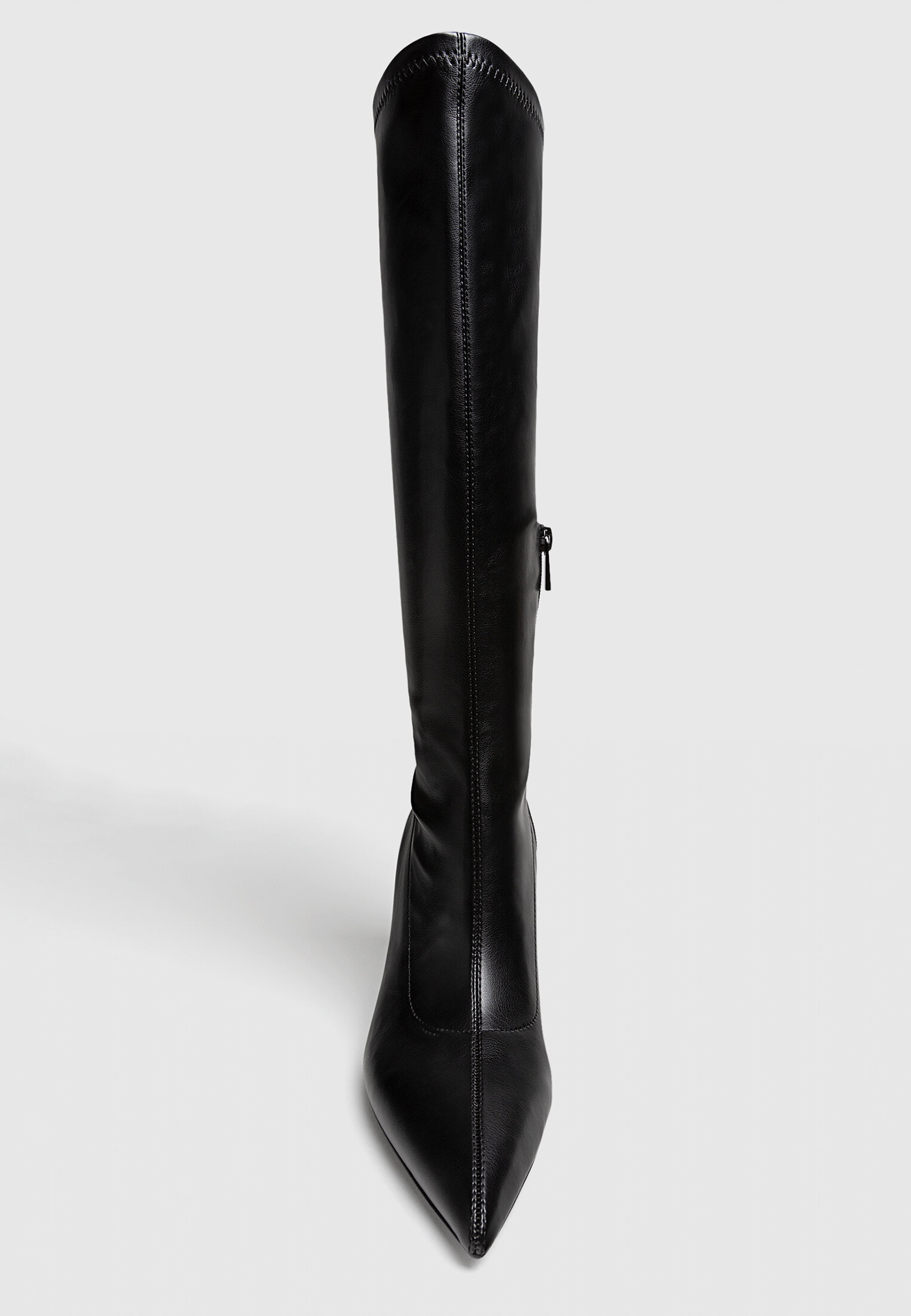 Botas largas negras stradivarius hot sale