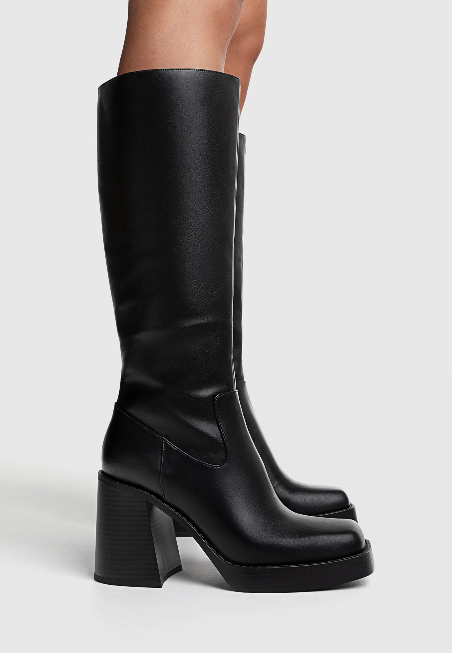 Stretch high heel boots Women s fashion Stradivarius United States